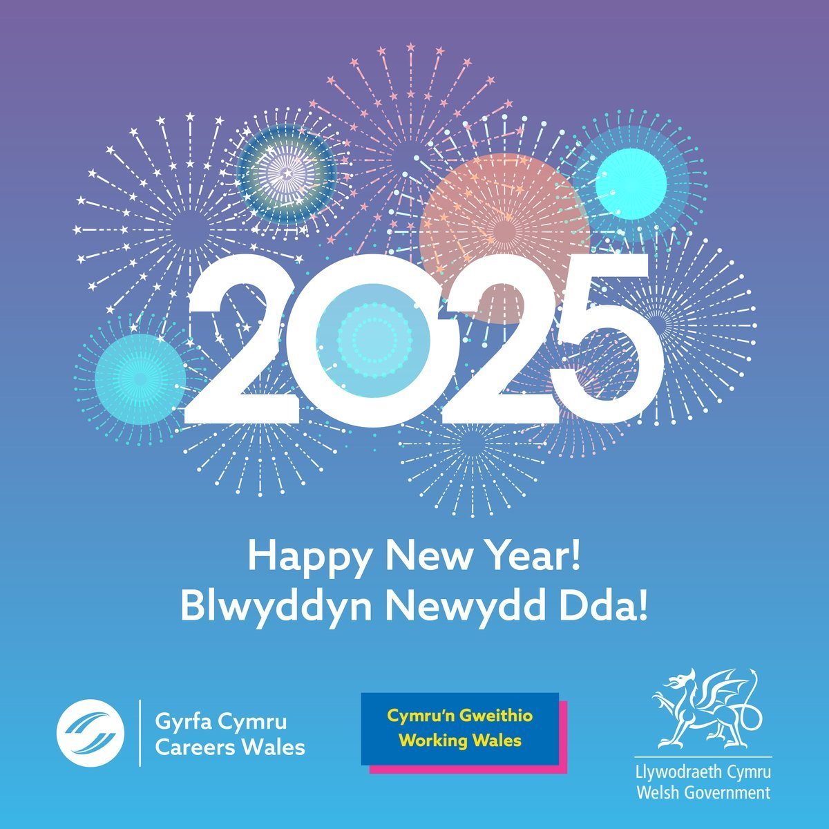 CareersWalesEHE's tweet photo. Blwyddyn Newydd Dda🎉 

Rydyn ar gau heddiw ond byddwn yn ailagor yfory am 9yn barod i'ch cefnogi gyda'ch nodau gyrfa ar gyfer 2025! Yn edrych mlaen at ddechrau newydd ac yn fwy pwysig na dim, blwyddyn hapus ac iach i bawb‍🫱🏽‍

#EHE #HomeEdWales #homeeducation #Addysgynycartref https://t.co/eX7S6SQySh