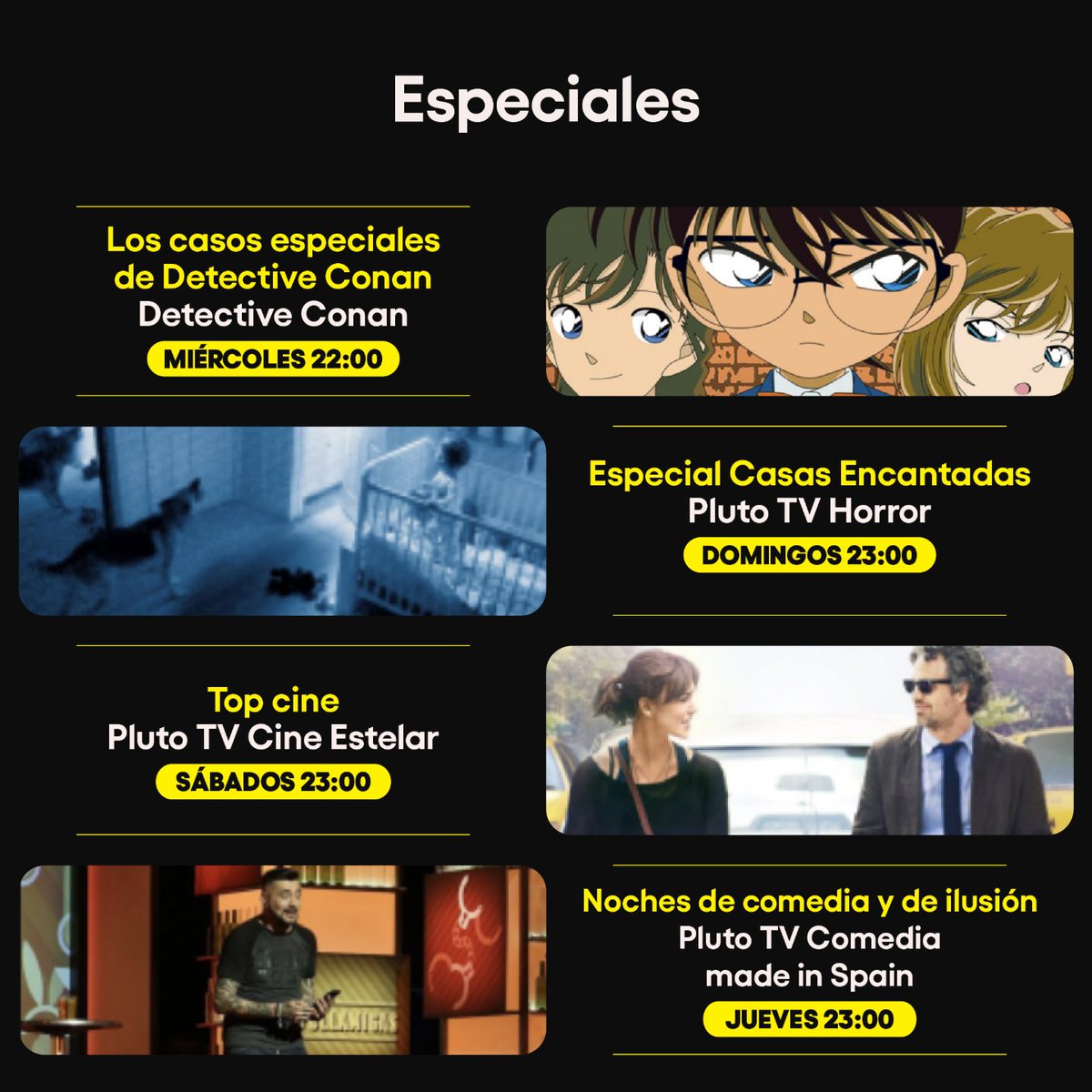 Nuevo año, novedades en #PlutoTV  📺 ¿Cuál no te vas a perder este enero?