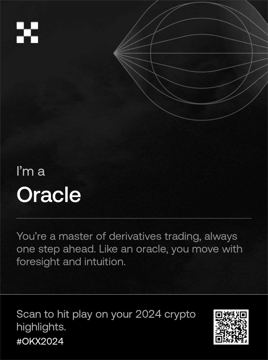 I discovered what my crypto trading style looked like this year in #OKX2024. 
Find out what’s yours: okx.com/ul/okxrewind20…