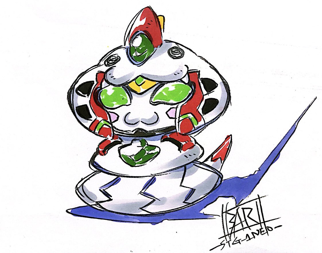 改めまして、新年明けましておめでとうございます🌅

かんブレくん、白蛇モードにチェンジしてもらいました🤖🤙✨🐍

 #巳年 #謹賀新年 #2025年