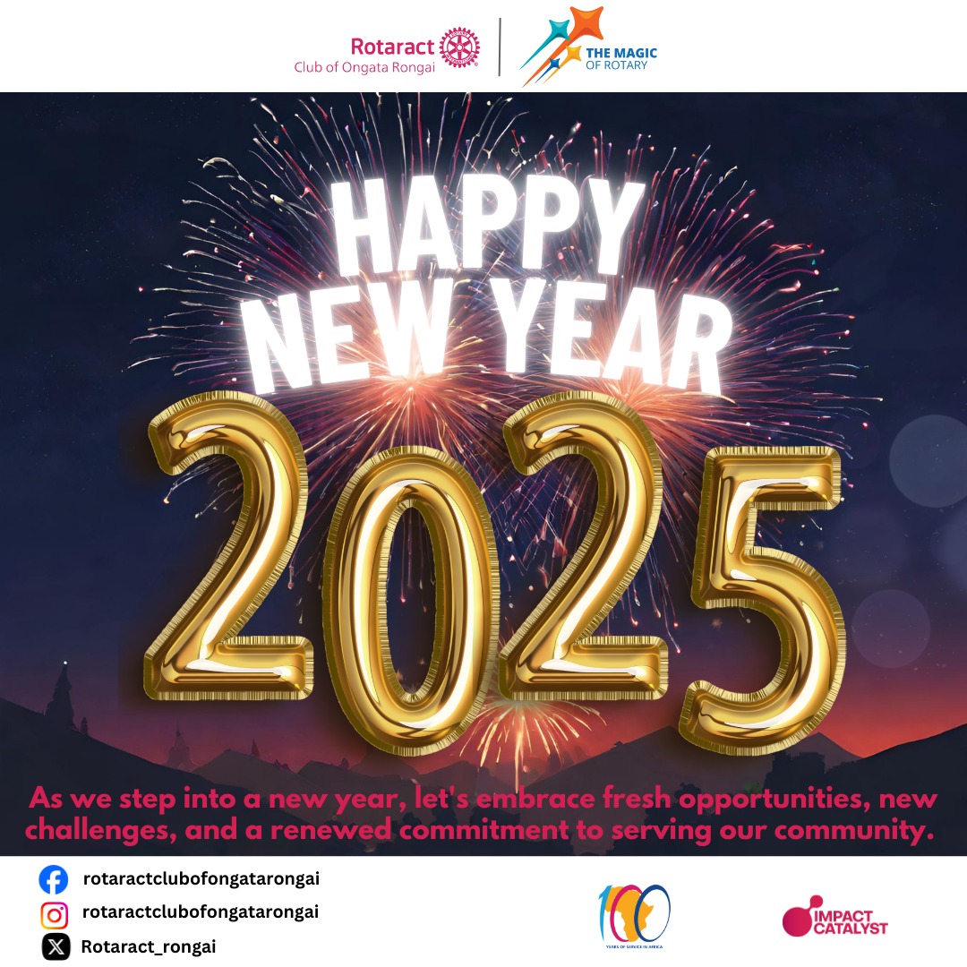 Happy New Year 🎉🥂🥂🥂
 This New Year, let’s continue to lead with compassion, innovate with purpose, and collaborate with the goal of creating lasting change. Here’s to another year of impact. Let’s make it count✨

 #ImpactCatalyst
 #100yearsofserviceinafrica
#MakeItCount