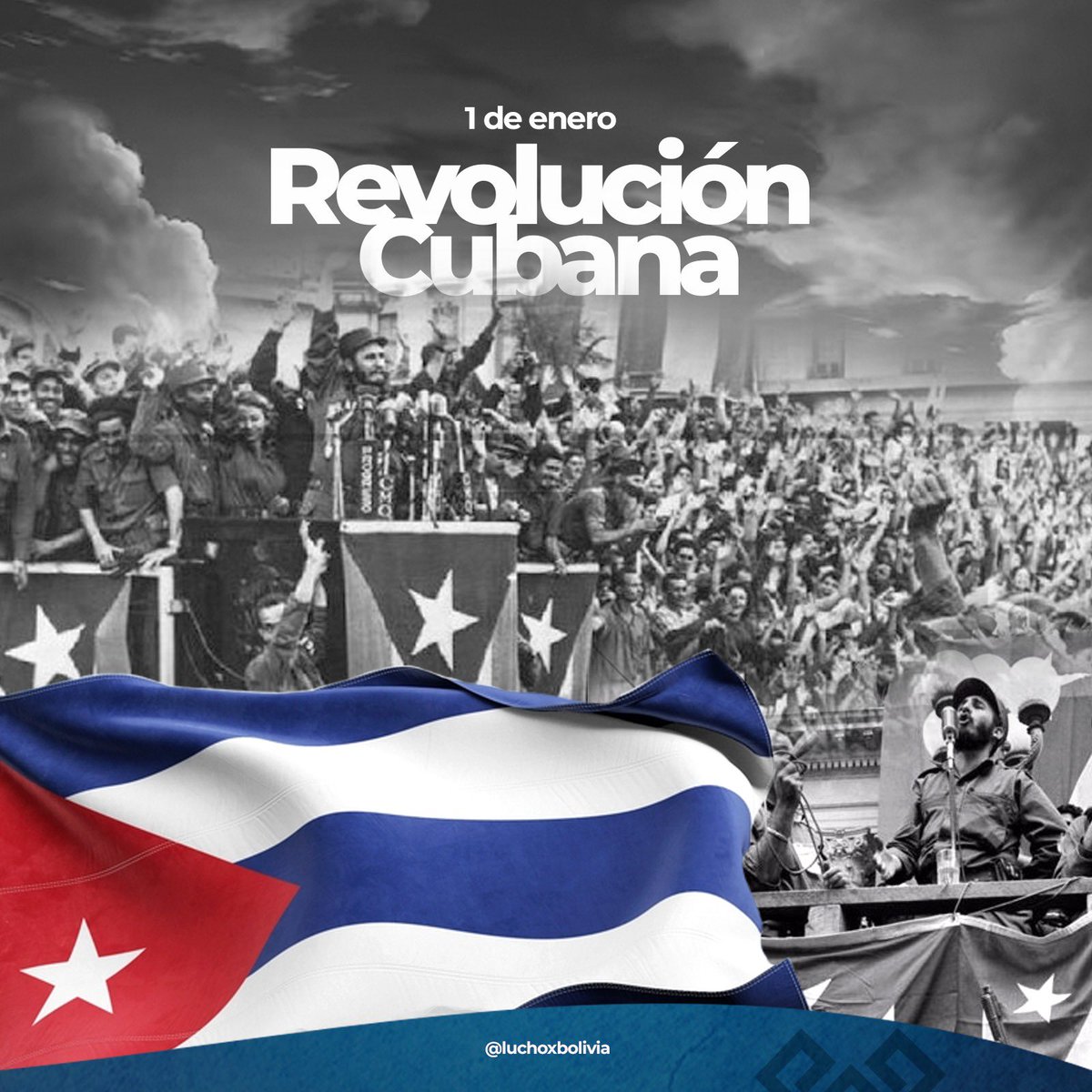 Al conmemorar el 66 aniversario del triunfo de la Revolución Cubana, hacemos llegar nuestro fraternal saludo al presidente <a href="/DiazCanelB/">Miguel Díaz-Canel Bermúdez</a>, al hermano Raúl Castro y al valiente pueblo de la República de Cuba 🇨🇺. En esta fecha tan significativa, rendimos un merecido homenaje a las
