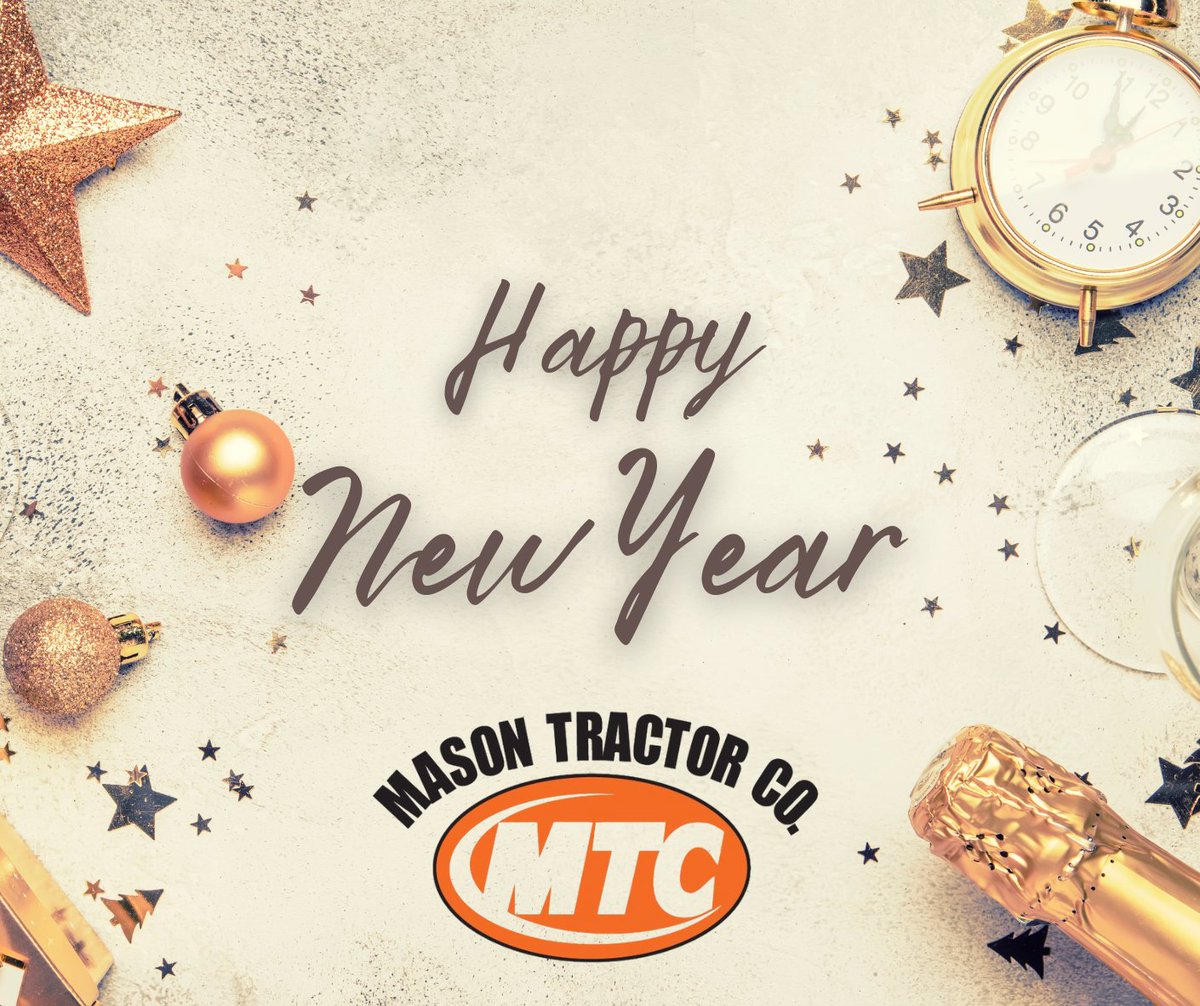 Happy New Year from all of us at Mason Tractor! 🎉 Wishing you a joyful, prosperous, and successful 2025. Thank you for your continued trust and support — we look forward to serving you in the year ahead! 

 #HappyNewYear #MasonTractor #2025