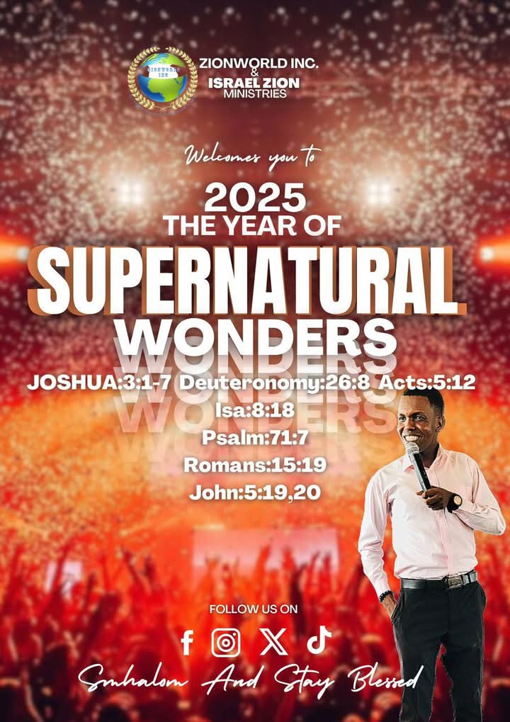 IsraelZionLive's tweet photo. 2025, OUR YEAR OF SUPERNATURAL WONDERS!!!
#IZM
#ZIONWORLDINC
@topfans
#viral https://t.co/Dbd8EYPZuB