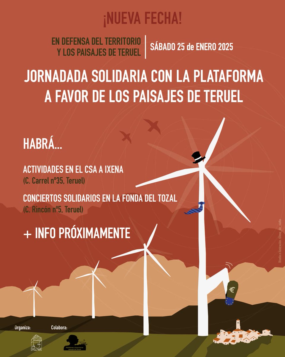 Una propuesta para final de mes. Reflexión, colaboracion y diversion en torno a la implantacion de las renovables, pues 2025 se espera un año movido. ¡Reservar la fecha!