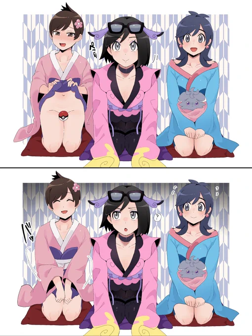ふりそで男主くん……(※女装) 