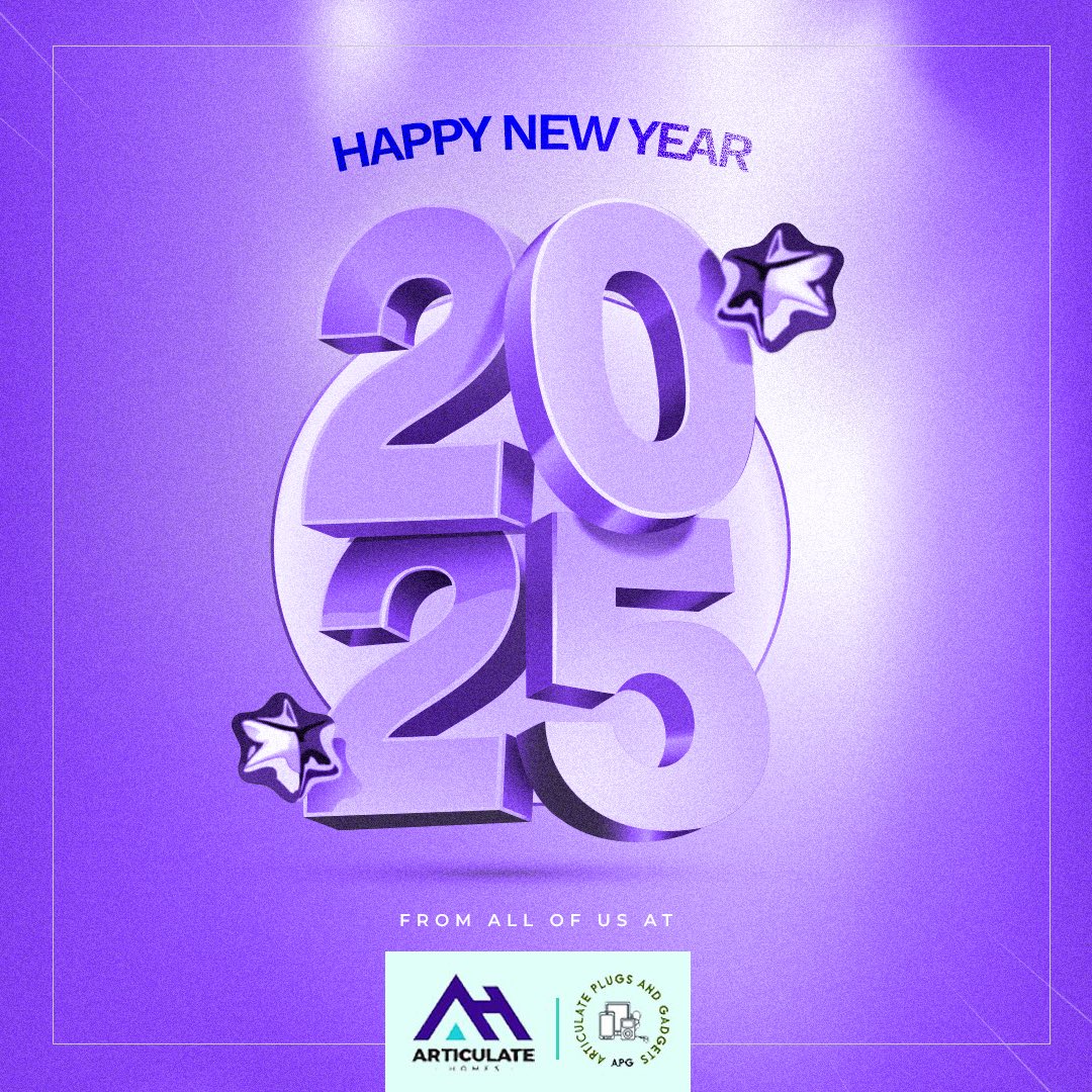 apgbusinesshub's tweet image. 🎉 Cheers to a bright 2025 from all of us at Articulate Plugs and Gadgets! 💜

Thank you for being part of our journey. Here’s to a year of innovation, success, and endless possibilities! 🚀💼🏡

#HappyNewYear #2025Goals #TechAndRealEstate