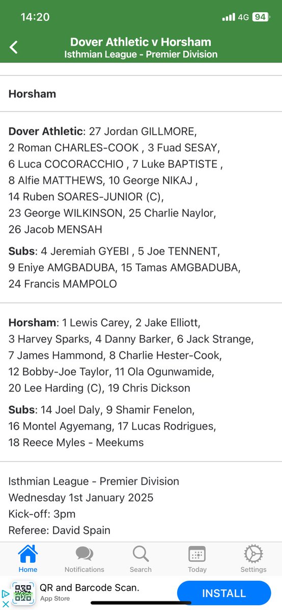 Matthew Gerrard (@matthew_gerrard) on Twitter photo They start 2025 <a href="/DoverAthletic/">Dover Athletic FC</a> as top of the pile 4 points clear in Isthmian Premier League but they ended 2024 with defeat to 2nd placed Bilericay. Can they bounce back against play off chasing Horsham. Dover name an unchanged side as they look to bounce back. <a href="/BBCKentSport/">BBC Sport Kent</a> They start 2025 <a href="/DoverAthletic/">Dover Athletic FC</a> as top of the pile 4 points clear in Isthmian Premier League but they ended 2024 with defeat to 2nd placed Bilericay. Can they bounce back against play off chasing Horsham. Dover name an unchanged side as they look to bounce back. <a href="/BBCKentSport/">BBC Sport Kent</a>