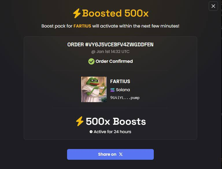 $FARTIUS is now boosted 500X ⚡️⚡️⚡️

9G4iYLvihCH6NfqYMVstBGTQC1m6aYdxmQ2F72PDpump

t.me/FartiusCTO

🐸🐸🐸