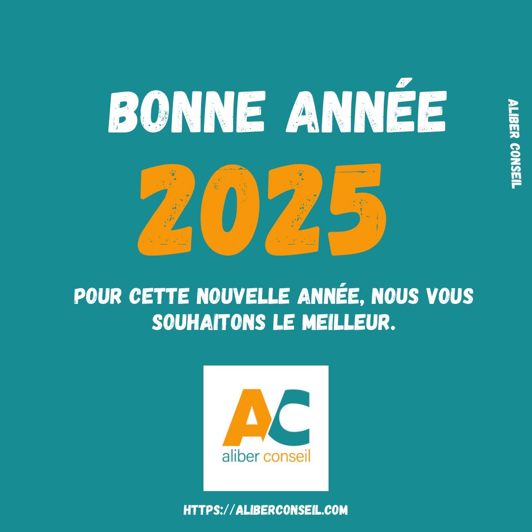 Bonne année 2025. 
aliberconseil.com
