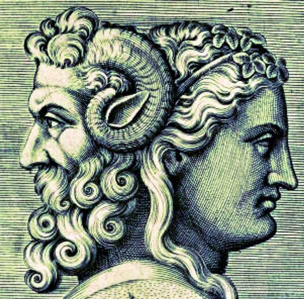Janus was a god of doorways and passageways and also of endings and beginnings: able to look backwards and forwards.

Happy New Year