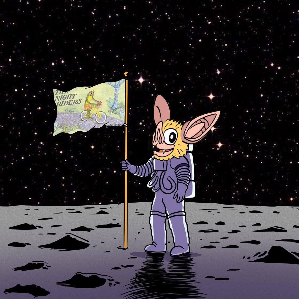 Hoodrat_Friend's tweet photo. WOW #HOODRAT will land on the moon to plant the Night Riders' flag among the stars. https://t.co/wbefexj5U8