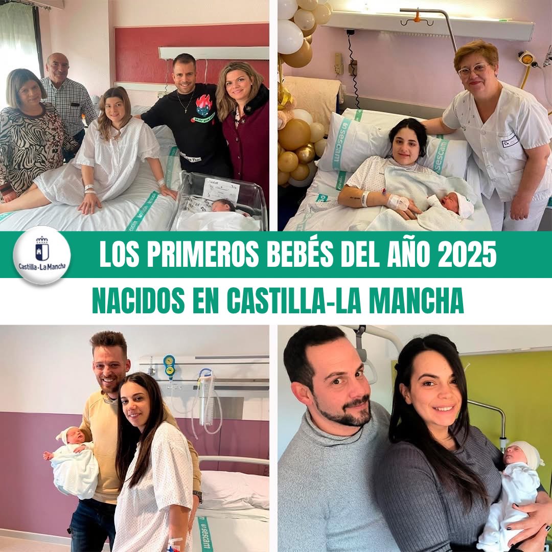 👶 Hugo, Hugo, Miran, Aitor, Vega y Abril son hoy protagonistas en Castilla-La Mancha al ser los primeros bebés nacidos en los hospitales públicos de la región en las primeras horas del año.

ℹ️ sescam.castillalamancha.es