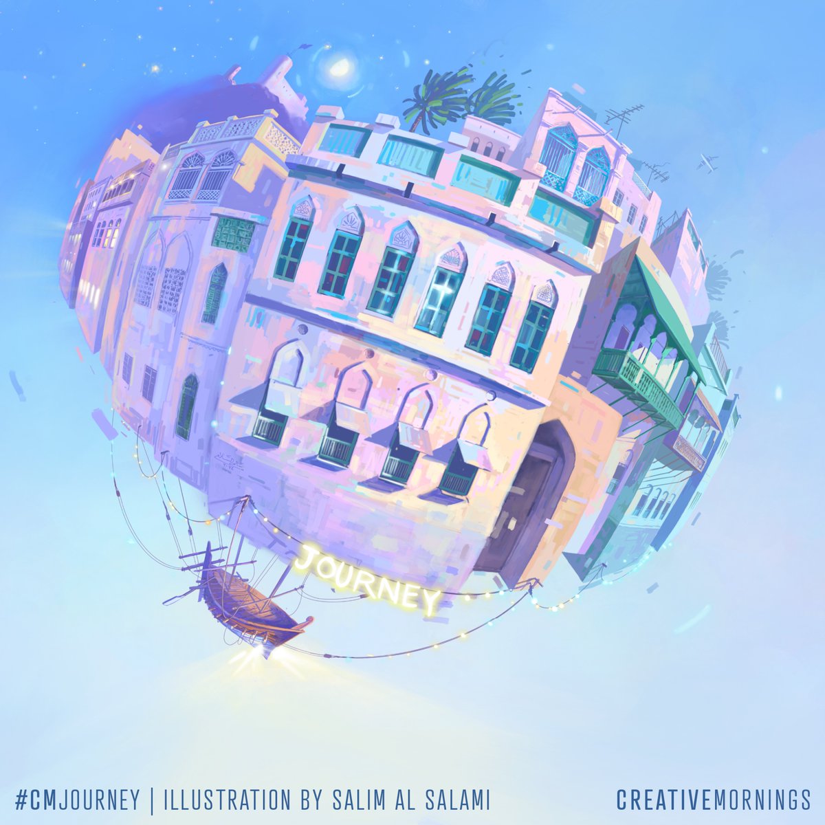 موضوعنا لشهر يناير هو #الرحلة وقد تم اختياره من قبل فريقنا في مسقط. وتم توضيحه من إبداع الفنان العُماني الرائع سالم السَّلامي.

هيا ننطلق! دعونا نخرج ونرى ماذا يخبئ لنا العالم. عندما نضع أنفسنا في تجربة أو مكان جديد، نبدأ برؤية الحياة من زاوية مختلفة.