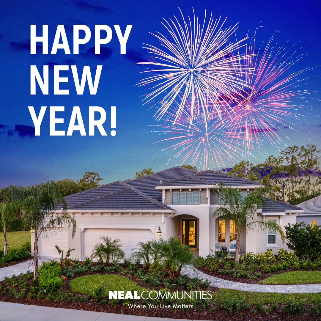 Cheers to 2025! 🎉 From all of us at Neal Communities, we wish you a Happy New Year filled with joy, new adventures, and the comfort of home.