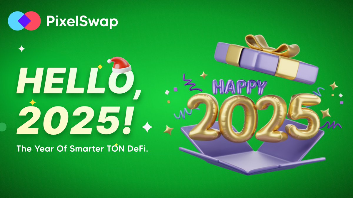 PixelSwap_io's tweet image. 🎆🌟 Happy New Year, 2025! 🌟🎆
A new year, a new era with #PixelSwap! 🚀

💎 Thank you for joining us on this incredible journey. 
Here’s to innovation, growth, and unlimited #DeFi in 2025! 

Cheers! 🥂