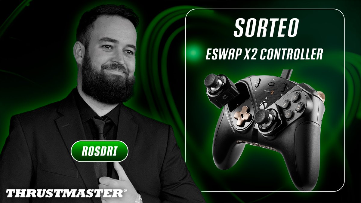¡Regalo de año nuevo! Mando Eswap X2 de Thrustmaster🎮
▪️ Follow <a href="/TMEswap/">ESWAP by Thrustmaster</a> y <a href="/Rosdri_Twitch/">Rosdri</a> 
▪️ RT y menciona a 1 amigo todas las veces que quieras
El 6 de Enero damos al ganador 👍🏻