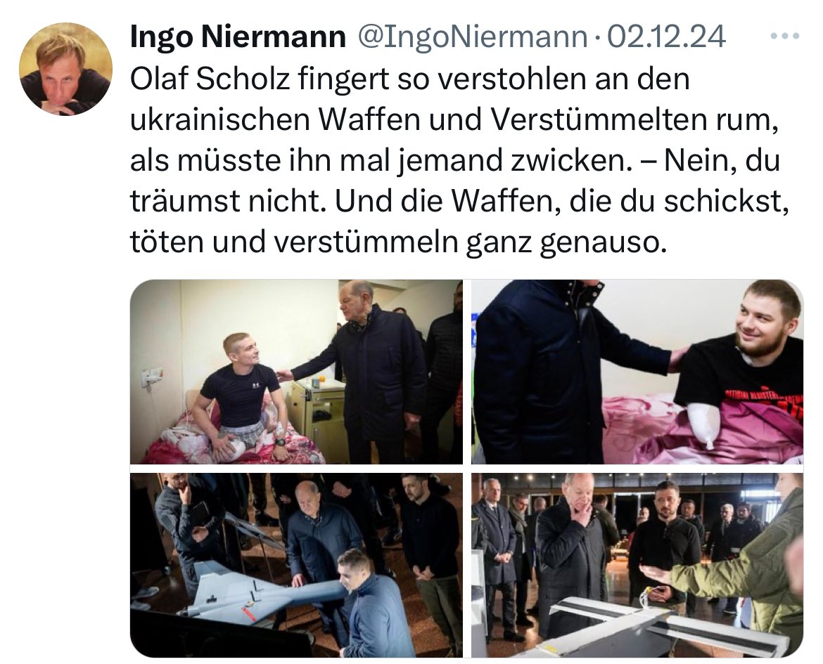 Alexander Wallasch (@alexwallasch) on Twitter photo Der Tweet des Jahres kommt für mich von <a href="/IngoNiermann/">Ingo Niermann</a> - wenn da nicht zuletzt Elon Musk gewesen wäre … Der Tweet des Jahres kommt für mich von <a href="/IngoNiermann/">Ingo Niermann</a> - wenn da nicht zuletzt Elon Musk gewesen wäre …