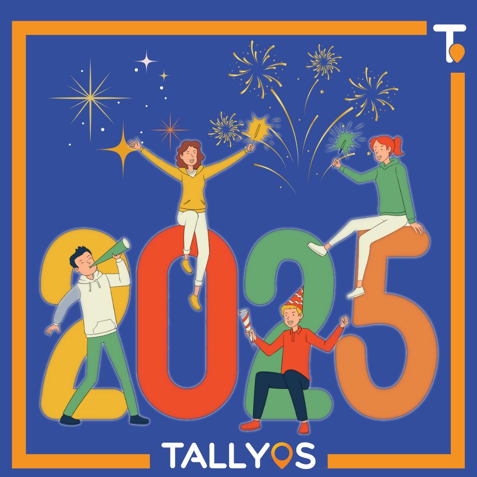 ✨ Bonne année 2025 ! ✨

Une nouvelle année se lève, porteuse de projets, d’innovations et de belles perspectives. 🌅

Merci pour votre confiance en 2024. Ensemble, allons encore plus loin cette année ! 🚀
Toute l’équipe Tallyos vous souhaite une année exceptionnelle !