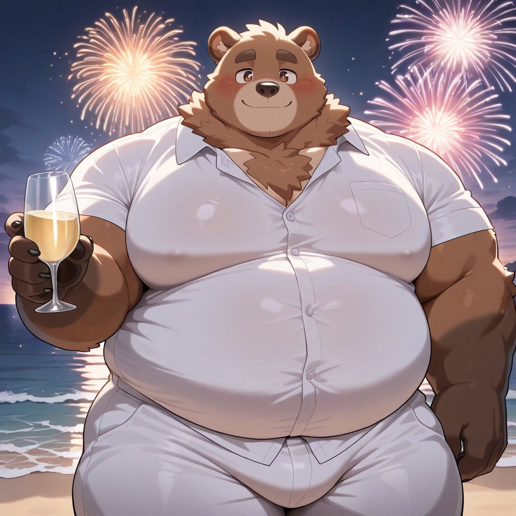 Bear_Monarch's tweet photo. Happy New Year!

#furry #bear #NewYear2025 https://t.co/Ok7aGgqAWQ