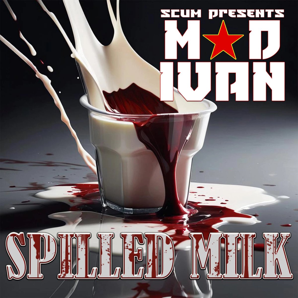 SCUMLSP's tweet photo. Out now on all digital platforms! As I'm wrapping up the final touches to the full-length IOUz album, I wanted to start 2025 with a new Mad Ivan single...this one is called Spilled Milk and I hope my people enjoy it, more Mad Ivan sickness is in the making! #LSP #Scum #MadIvan https://t.co/okEpxfCNE0