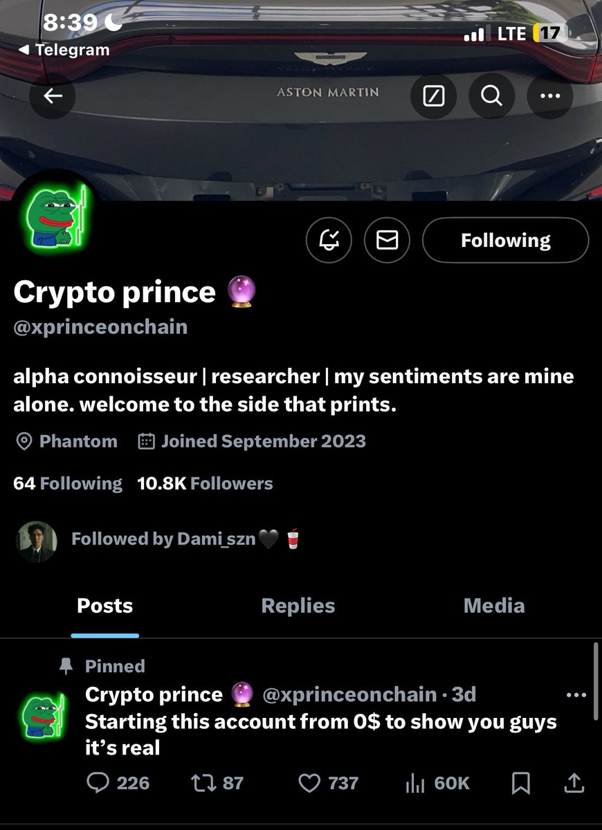 ralphael_O's tweet photo. @xprinceonchain @0xthes For both accounts you said.
All done 💯 https://t.co/k51DoOyYJP