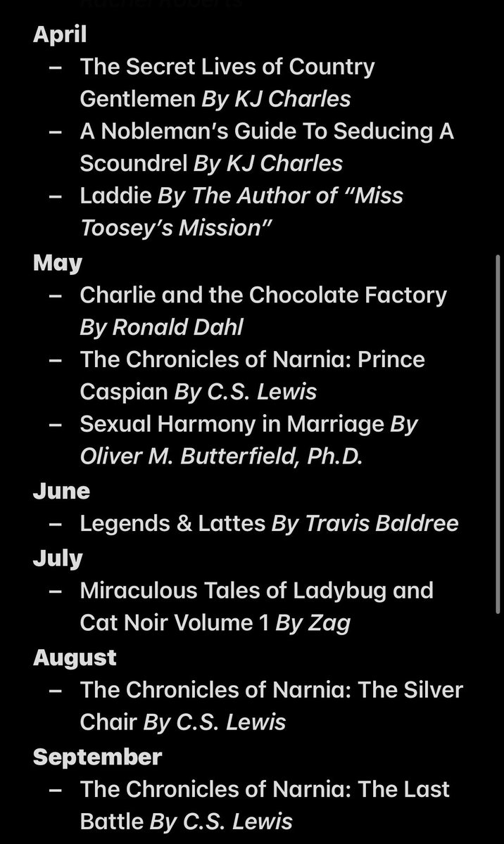 Ellen1726's tweet photo. My read list from 2024. I just managed to get one book a month the last half of the year. Idk what happened I was doing good at the being then no got distracted in the later half. https://t.co/SSooMYweSD