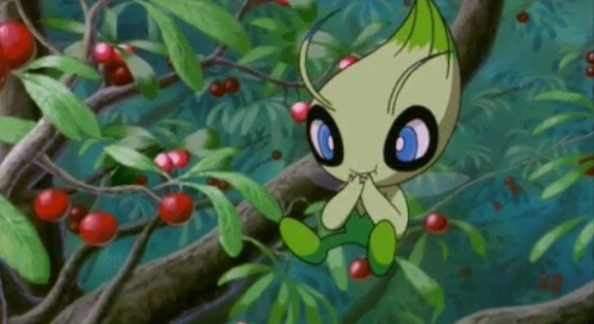 PokemonGems's tweet photo. celebi loves berries https://t.co/g9VW7SIhYf