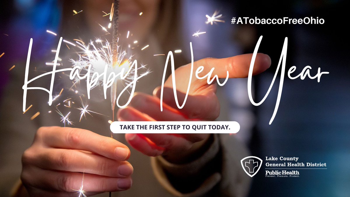 New Year, new you! Start the journey to quit smoking today. Just call 1-800-QUIT-NOW. #ATobaccoFreeOhio