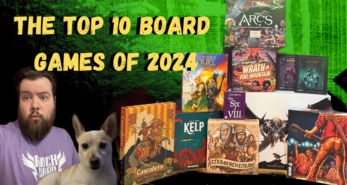 Our Top 10 Board Games of 2024 are here!

youtu.be/i4v3vStm2Vo?si…

#boardgames
#boardgame