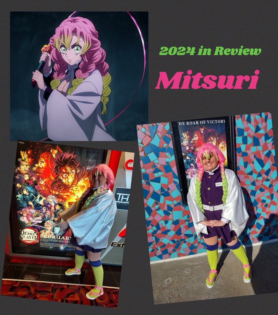 Crazy21D2's tweet photo. Costume #3 from 2024 - Mitsuri Kanroji from Demon Slayer : Kimetsu no Yaiba 

After the Swordsmith Village Arc in 2023, I knew I had to cosplay Mitsuri in 2024. When they announced another theatrical season premiere, I knew it was the perfect time https://t.co/5Ppoj8YiJv