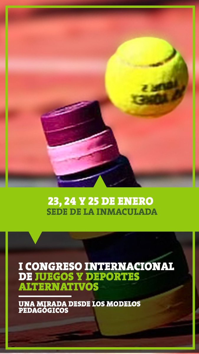 I Congreso Internacional de Juegos y Deportes Alternativos!
Conoce juegos y deportes alternativos para aplicar en tus clases de EF, diferentes modelos pedagógicos. 

🔗 *Más información e inscripciones
ucv.es/oferta-academi…

#DeportesAlternativos  #educacionfisica