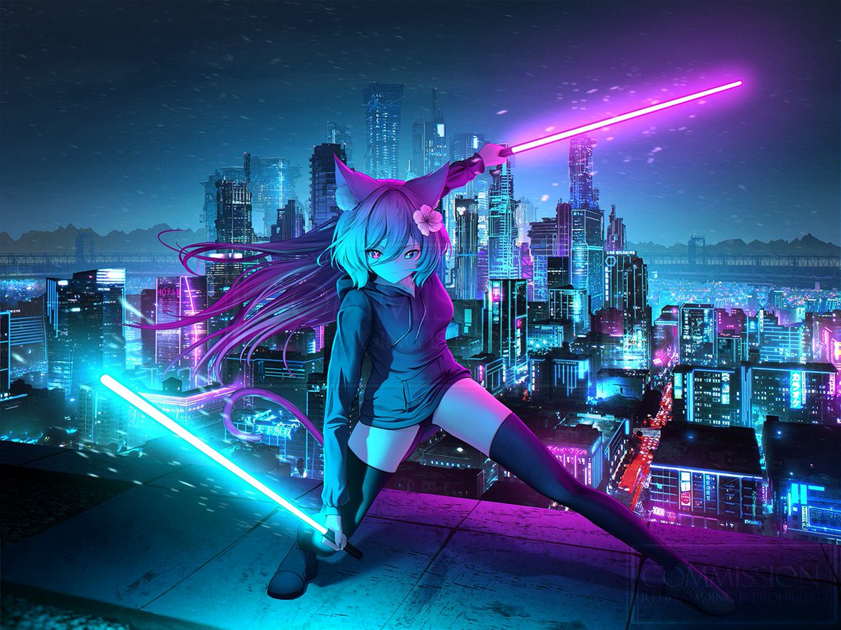 LitFor20_'s tweet image. Happy New Year! 馃帀馃巼
Here's a commission from last month for @nitronik_exe