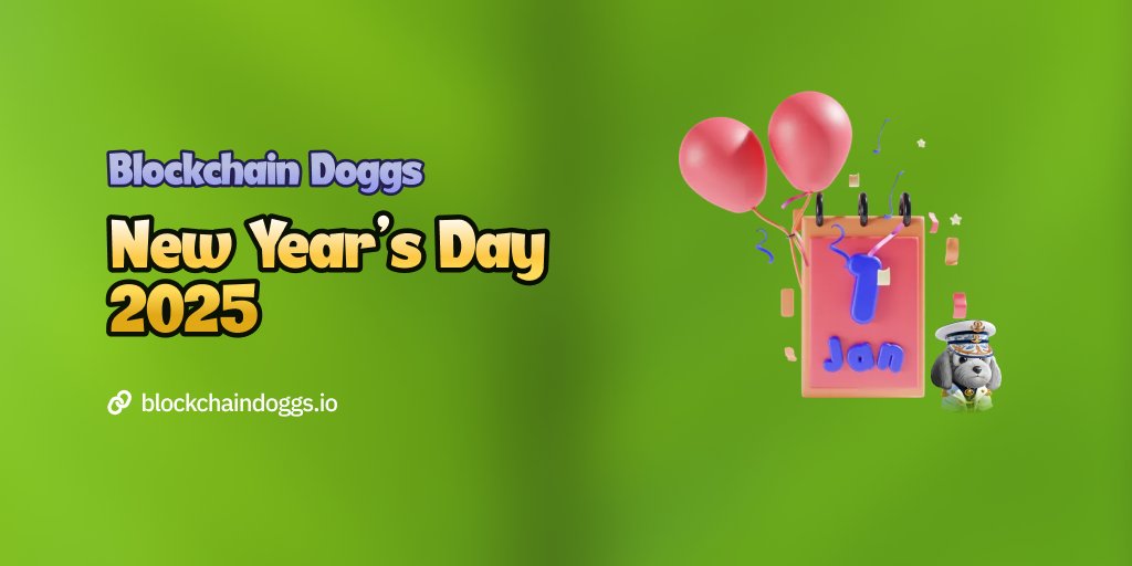 🎆🐾 Happy New Year from Blockchain Doggs! 🐾🎆

The Doggs are wagging their tails with excitement as we welcome 2025! 🎉 This year is going to be pawsome, with even more fun, rewards, and surprises coming your way. Thank you for being such an amazing part of our journey—it