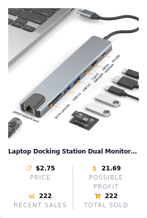 sourcing42's tweet photo. 🔥 Dropshipping Winning Products Suppliers found for 04 AM 02 Jan 2025
I've found reliable suppliers for recent hours of Amazon's Best Sellers (updated realtime) with INSANE profit margins 📈
Here's everything you need to know...
🧵👇

️1️⃣:  Laptop Computer | 15.6'' HD Display | Intel UHD Graphics | Intel Celeron N5095 4-Core Processor |12GB RAM | 512GB SSD up to Expandable 1TB | WiFi | 180°Open Angle | Windows 11 Laptop, Gray
🏆 Best Seller Rank 54
Alternative Aliexpress Best Selling Product:
  - CHUWI LarkBox X Mini PC 12GB RAM 512GB SSD Intel N100 Game PC UHD Graphics for 12th Gen Intel Processors WiFi 6 Desktop Computer
  - Profit: 301.46
  - Sales: 700
  - Link: https://t.co/D3xCwXD3k5

️2️⃣:  USB C Laptop Docking Station Dual Monitor HDMI for Dell/Lenovo/HP Laptop 14 in 1 USB C Hub Multiport Adapter Dongle Dock USB C to 2 HDMI 4K+DisplayPort+Ethernet+4USB+2USB C+100W PD Charger+SD/TF+Audio
🏆 Best Seller Rank 21
Alternative Aliexpress Best Selling Product:
  - Laptop Docking Station Dual Monitor 4K@30Hz, 8 in 1 USB C Hub with HDMI, 100Mbps, 65W PD, 2 USB, SD Card Reader, USB C Dock Comp
  - Profit: 21.69
  - Sales: 222
  - Link: https://t.co/AxUzosnlso

️3️⃣:  The Echo of Old Books: A Novel
🏆 Best Seller Rank 3
Alternative Aliexpress Best Selling Product:
  - Classic Magic Spinning Tops Toy Music Light Gyro Children's Toys with LED Flash Light Music Funny Toys Kids Boys Birthday Gift
  - Profit: 12.07
  - Sales: 500
  - Link: https://t.co/ZTbIBmWjsP

️4️⃣:  50PCS Smutty Book Stickers for Kindle Adult,Bookish Smut Reading Booktok Dark Romance Case Journal Water Bottle Sticker Spicy Lover Gift Funny Aesthetic Pink Laptop Phone Decal Decor (Bookish)
🏆 Best Seller Rank 15
Alternative Aliexpress Best Selling Product:
  - 10/50pcs Cartoon Book Worm Book Reading Stickers Notebook Diary Motorcycle Skateboard Computer Decal Luggage Graffiti Sticker
  - Profit: 0.45
  - Sales: 1000
  - Link: https://t.co/QzLOWqEShs

🚀 Want to know more? Check out the full list of alternatives of this time's Amazon's Best Sellers here: https://t.co/A3jt4Ojr3J