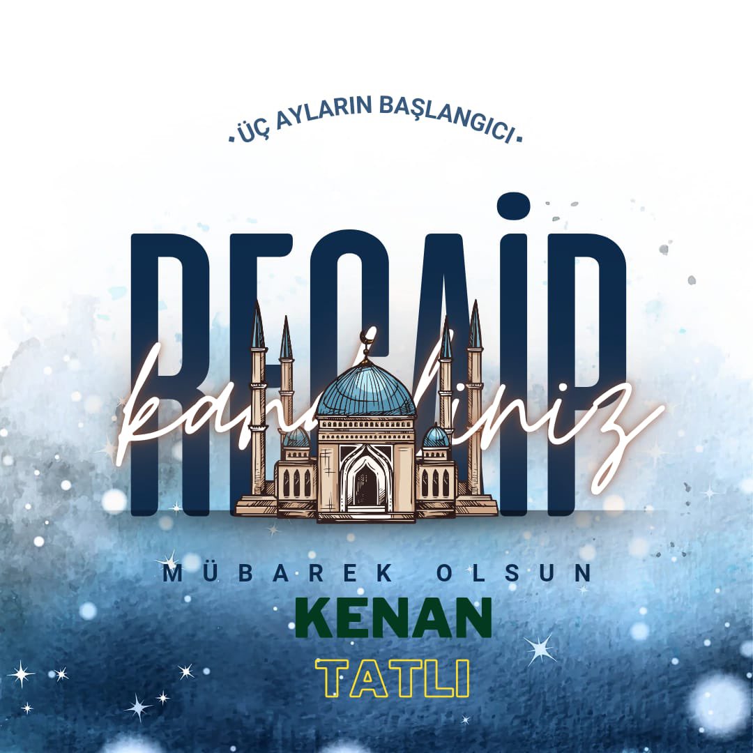 tatliikenan's tweet image. Ramazan ayının müjdecisi, mübarek üç ayların ilk kandil gecesi olan Regaib Kandilimiz mübarek olsun.
