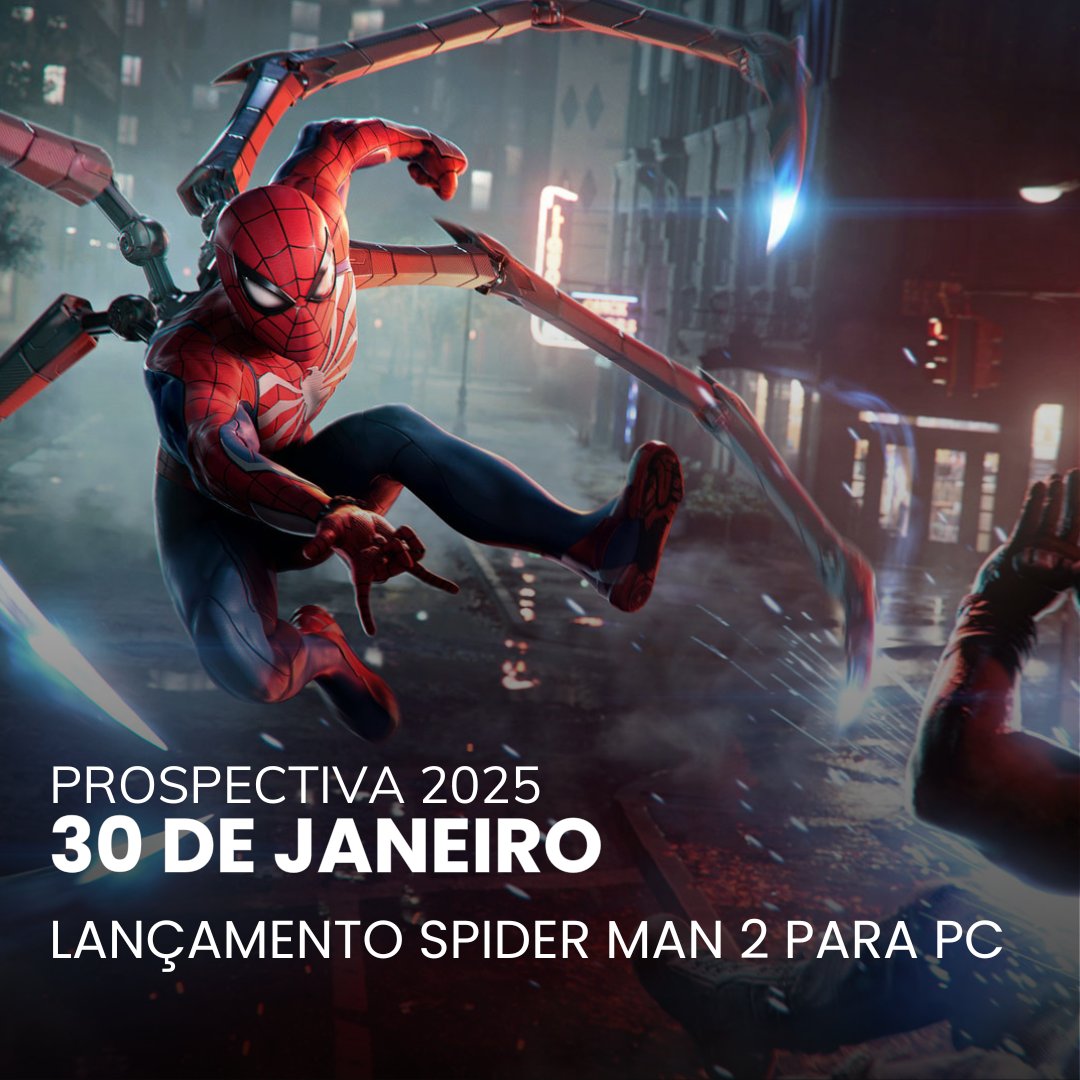 SaveDropGames's tweet image. SPIDER-MAN 2 PARA PC.

Exclusivo da Sony será lançado no dia 30 de Janeiro para o PC.