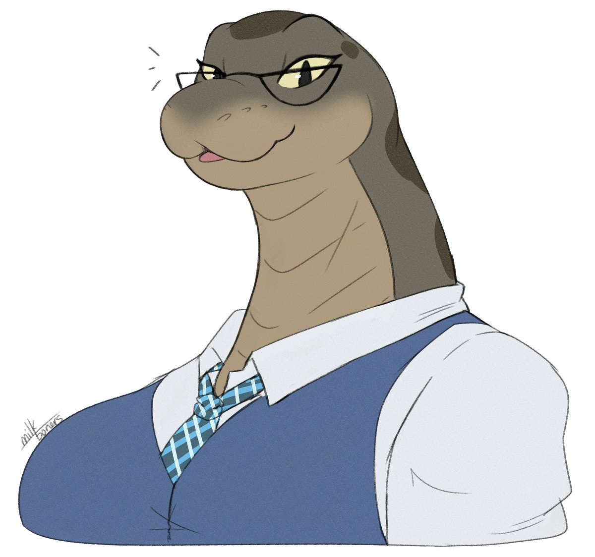 Mintle_Pet's tweet photo. Let's kick off the year of the snake with this lovely piece of Bella done by the just as lovely @kibblesyourbits https://t.co/6TCGCu6Hes
