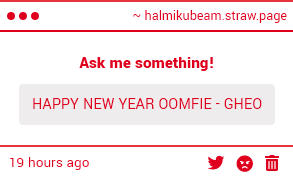 _halmiku's tweet image. HAPPY NEW YEAR GHEOOOO ILYYY 💘 :3c