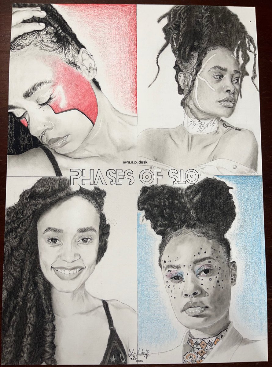 map_dusk's tweet photo. ✏️Drawing the Phases of @sio ✨
An amazing way to start out the year🔥

My name is Lesibana M.A.P Dusk &amp; You haven’t seen my best yet 💯✨

#art #kaletsogo #artist #draw #drawing #sio #painting #mapduskart #create #2025 #express #share #sketch https://t.co/F6lVl8of3f