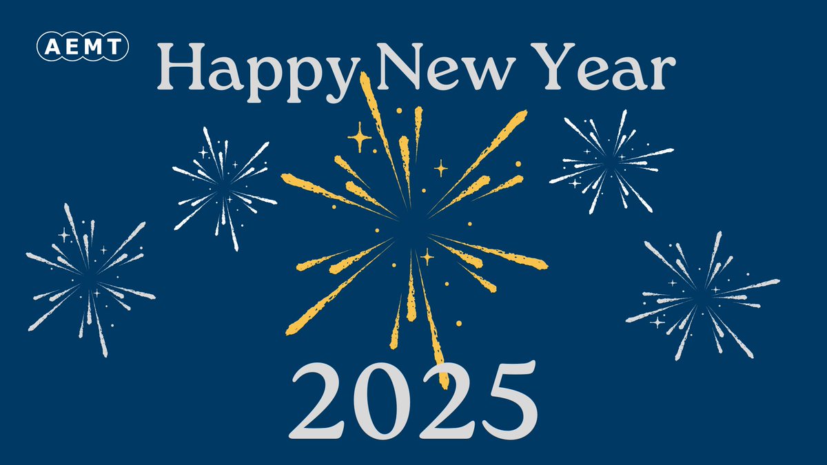 Happy New Year from everyone at the AEMT.

What are your goals for 2025? Let us know in the comments!