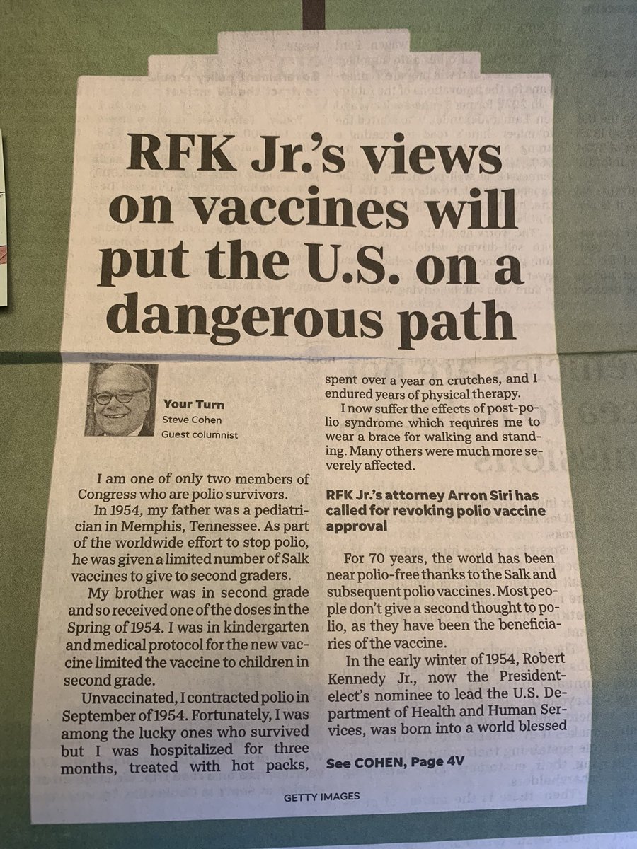 Thank you #stevecohen !!! #vaccinessavelives