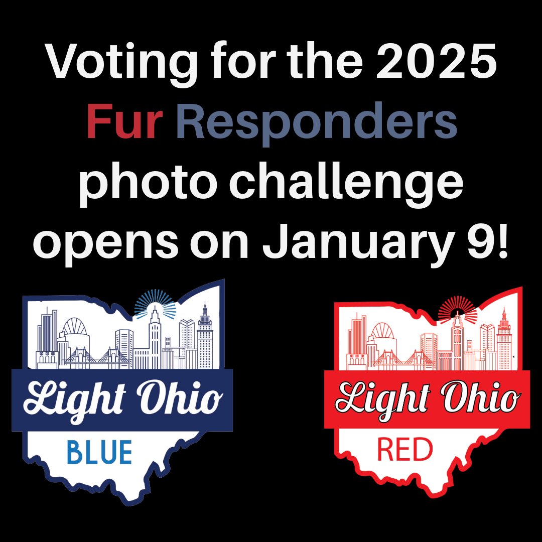 LightOhio's tweet image. Announcement‼️
Submit photos of your agency’s fur responders  - any K-9 and/or mounted officer is encouraged to participate. Voting will begin on National Law Enforcement Appreciation Day on January 9, 2025 and will continue through January 31, 2025.