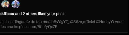 quelle crack il ont ete like mon post les boss penser vous il s'abonneront ???? le reve <a href="/WigYT_/">Wig</a> <a href="/HochyYt/">Hochy</a> 

et dites moi dans les com dautres personnes qu'on pourrait arobaze