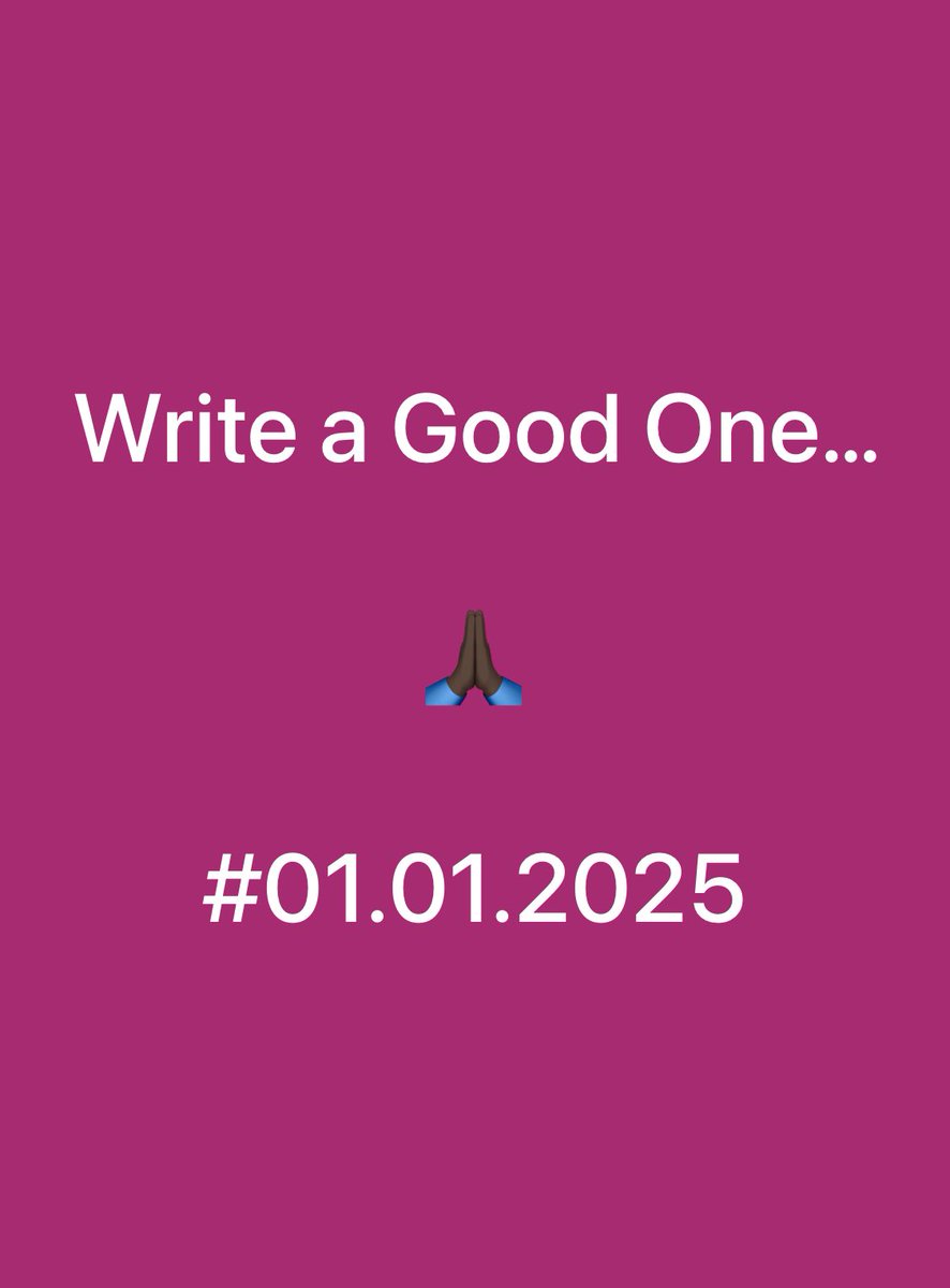 TheRobeSpaKLA's tweet photo. Write a Good One… 

🙏🏿

#01.01.2025 https://t.co/qU9D0drVoZ