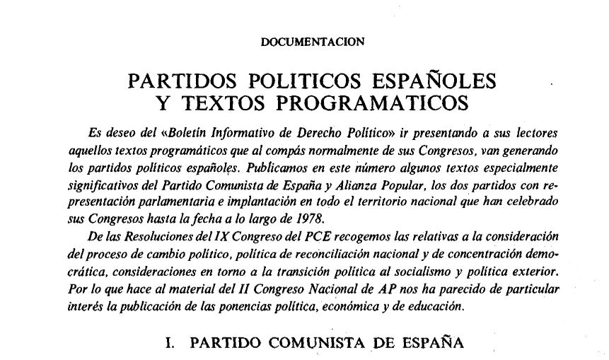 Principales ponencias aprobadas en los Congresos nacionales de los partidos políticos : Partido Comunista de España

Lo publicamos en la RDP núm. 1 – Año 1978

🔴ACCESO ABIERTO EN:  revistas.uned.es/index.php/dere…