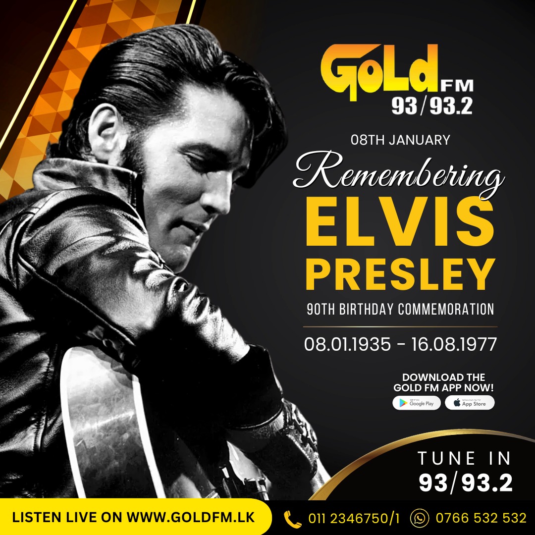 goldfmlk's tweet photo. REMEMBERING "THE KING" ELVIS PRESLEY ON HIS BIRTHDAY
TUNE IN 93/93.2 | LISTEN LIVE https://t.co/JjvKD13snN
DOWNLOAD THE REVOLUTIONARY GOLD FM APP NOW!
#GoldFM #ElvisPresley #TheKing #artist #birthdays #music #90th https://t.co/ARONgJHcyx