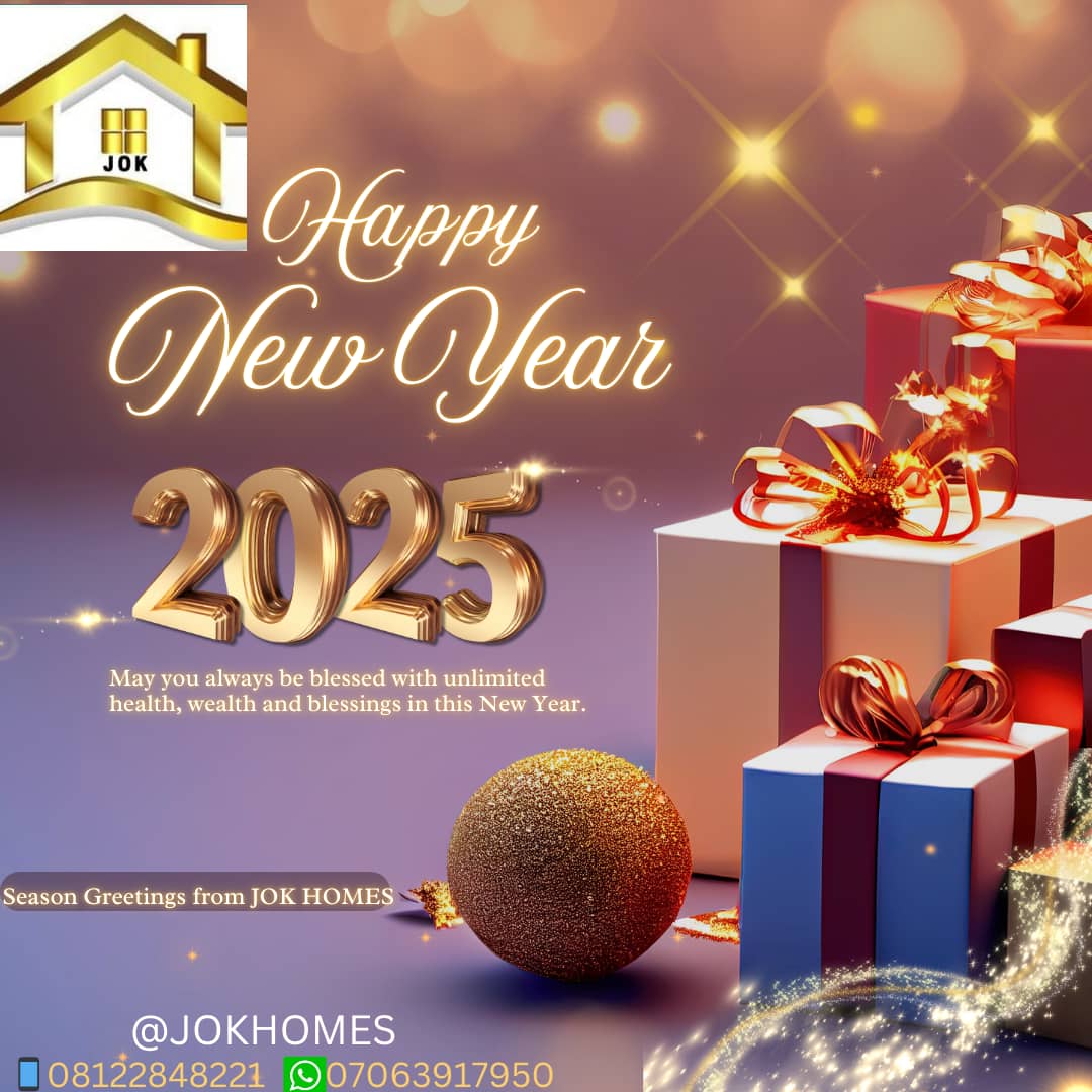 HomesJok's tweet photo. CONGRATULATIONS to everyone of us seeing this post...

May you always be blessed with unlimited health, wealth and blessings in this New Year.

And you self go buy your own property in this new year 2025...

#HappyNewYear2025 https://t.co/xIjHy1aFt3