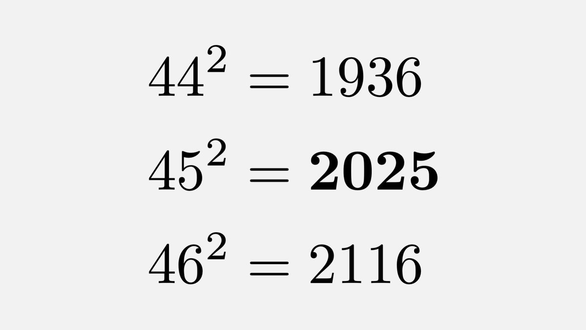 FactXFinder's tweet photo. 2025 is maybe the last year in the lifetime of all people alive today that is also a perfect square—though we can’t ignore the fact that some of us might live to see 2116!

@bbtopluluk https://t.co/ATy2dyM0Z6