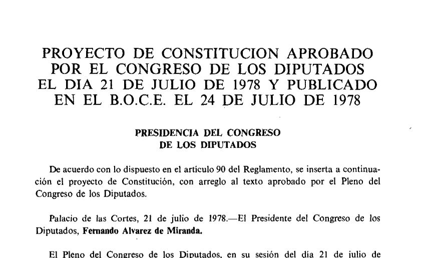 Texto íntegro del proyecto de Constitución española aprobado por el Congreso de los Diputados

Lo publicamos en la RDP núm. 1 – Año 1978

🔴ACCESO ABIERTO EN:  revistas.uned.es/index.php/dere…